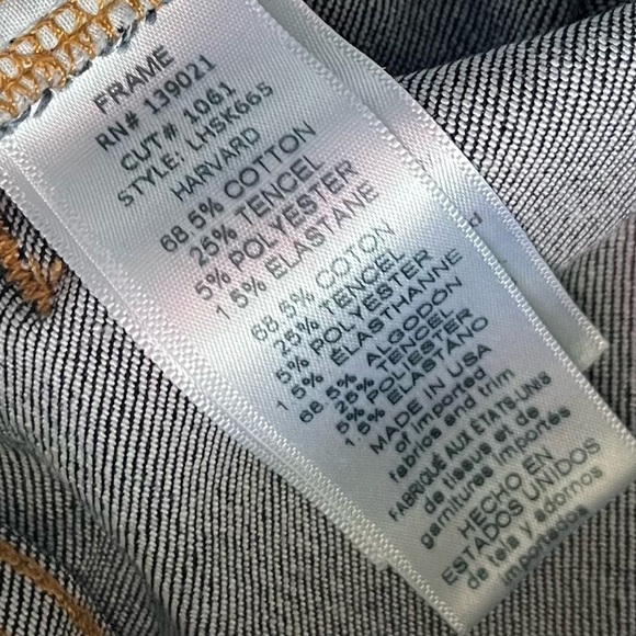 Frame • Le High Skinny Harvard Wash Dark Blue Skinny Jeans - Picture 9 of 9